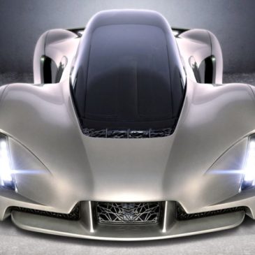 divergent blade 3d printed supercar