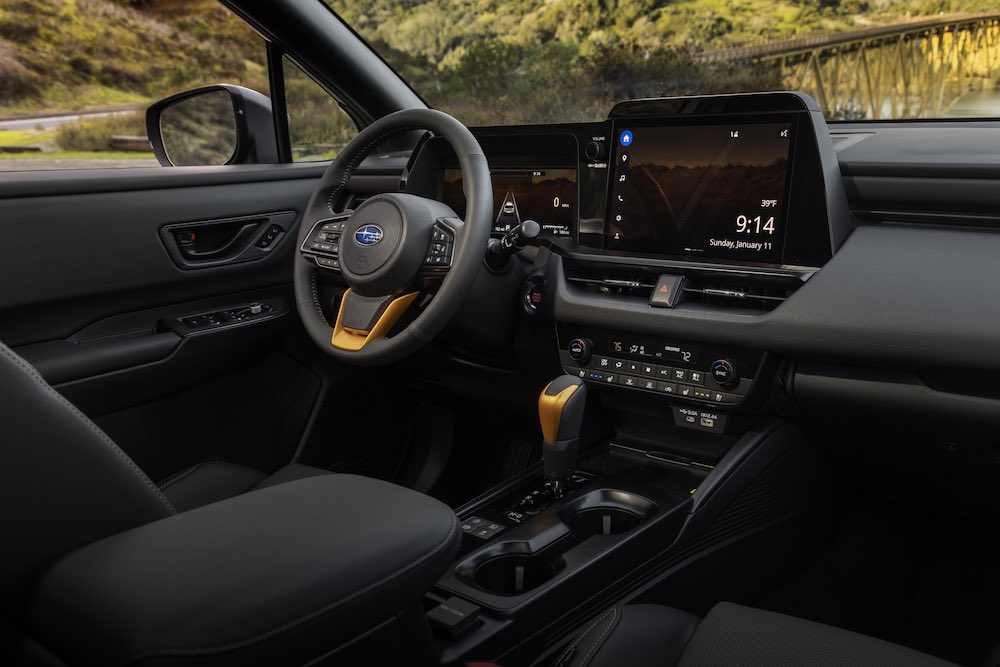 Cabina interior del Subaru Outback Wilderness 2026