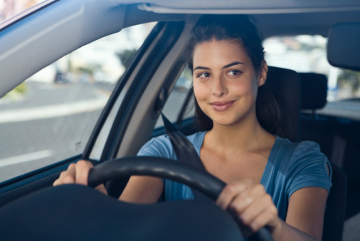 woman driving